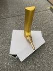 50mm 100mm Glasbimetallthermometer-Messgerät-Aluminiumkörper-goldene überzogene V-Form