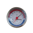 1/2 BSP Thermo Manometer 0-6bar 1/4&quot; 100MM Temperatur-Manometer