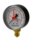 Doppeltes Nadel-Manometer 400bar 15000psi des Luft-Gas-Test-Manometer-1,57“ 40mm