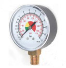 0 bis 160 P-/inlkw-Luft-Luftdruckprüfer-Manometer 1/4 Npt färbte Skala