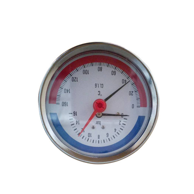 1/2 BSP Thermo Manometer 0-6bar 1/4" 100MM Temperatur-Manometer