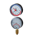 63mm Gasmanometer-Thermometer 1/8&quot; Genauigkeit Class2.5 zwei mit