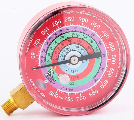 3,15" 80mm Inline-Erdgas-Manometer-Prüfvorrichtungs-Manometer-Instrument